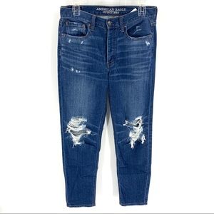 American Eagle vintage High rise distressed jeans